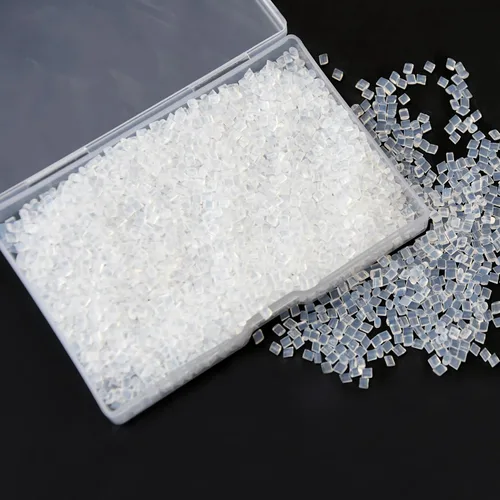 Vista 4 de Pegamento de queratina italiana transparente de fusión de pellets de granulos para hacer pelucas, uñas y extensiones de cabello con punta I (1.76 oz)