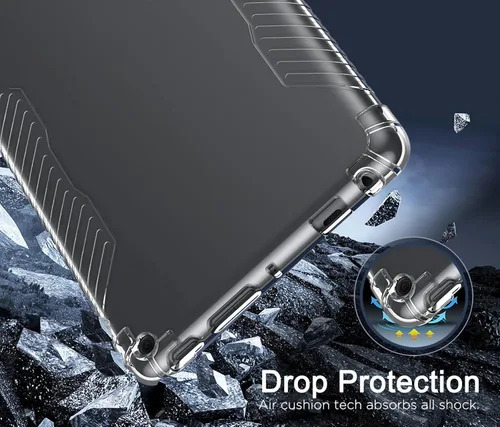 Vista 3 de MoKo Funda para tableta Amazon Kindle Fire HD 8 y 8 Plus (12ª generación - versión 2024/2022) de 8 pulgadas, ultra transparente, suave, flexible