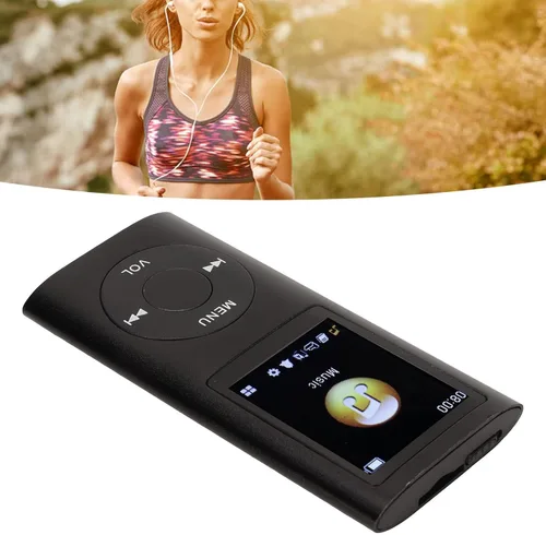 Vista 6 de Reproductor de MP3, reproductor con pantalla LCD de 1.8 pulgadas, mini puerto USB, grabadora de voz digital clásica delgada con radio FM, altavoz