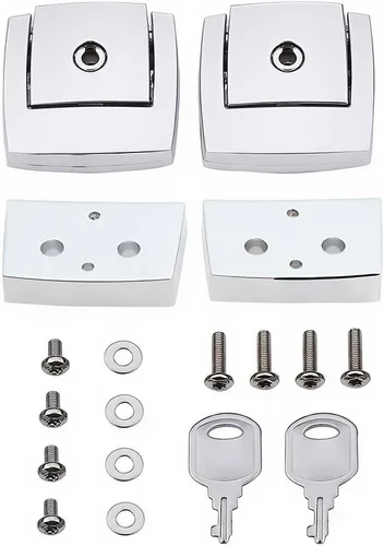 Vista 9 de Paquete de viaje negro Tour Pack Latch Compatible con Harley DAVIDSON Touring Electra Glide 1988-1998 1999-2013