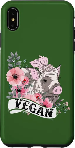 Vista 7 de iPhone 14 Vegan Pig Beautiful Vegan Lover Costume Case