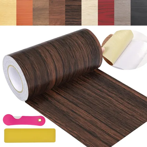 Vista 14 de Cinta de Reparación de Veta de Madera, 2.4 pulgadas X 32 pies Cinta Autoadhesiva de Color Madera para Mesas, Sillas, Zócalos, Puertas, Ventanas