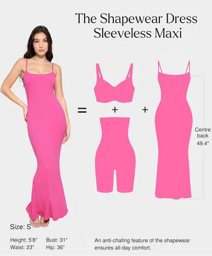 Vista 4 de Popilush Maxi vestido ajustado para mujer, vestido de cóctel con tirantes delgados, vestido de fiesta, cita, noche, verano, largo