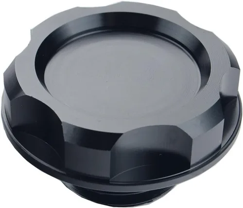 Vista 2 de Dewhel Tapa de Tanque de Llenado de Aceite de Motor Billet para Honda Acura Civic TL Color Negro