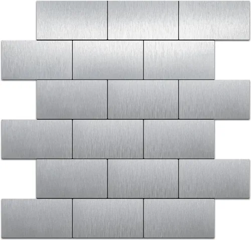 Vista 13 de DICOFUN 1 lámina de metal para despegar y pegar, 12 x 12 pulgadas, azulejos de aluminio dorado para cocina