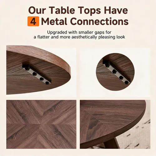 Vista 4 de Juego de mesa de comedor redonda para 4, mesa de cocina y sillas