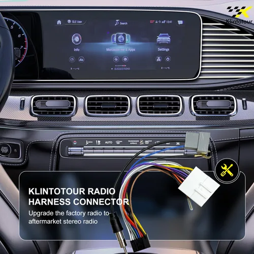 Vista 9 de Adaptador de cableado de radio del mercado de repuestos compatible con Nissan 2007-2013/Subaru 2008-2013, arnés de estéreo de coche Android de 16