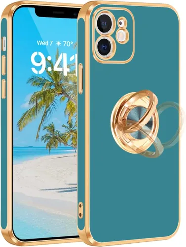 Vista 22 de Fingic Funda para iPhone 11, Funda para iPhone 11 con Soporte de Anillo [Soporte de Anillo Giratorio de 360° Base Magnética]