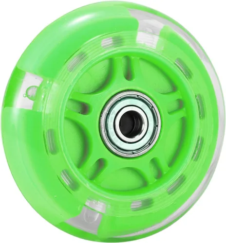Vista 11 de Ruedas de repuesto para scooter, rueda de flash LED de 3.150 in, mini ruedas de patinaje para microscooter, luces traseras ABEC-7 de 3.150 in