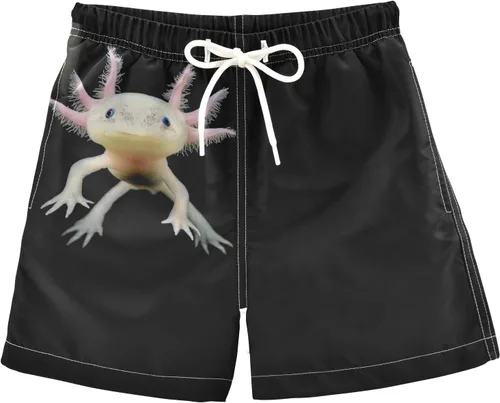 Vista 16 de Aflyko Pantalones cortos de baño para niños, traje de baño para niñas, traje de baño de playa de secado rápido para todo el día Multi- Azul Rojo