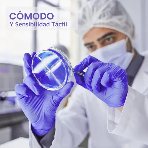 Vista 6 de Guantes de nitrilo PElPU, desechables para limpieza, sin polvo, sin látex, guantes protectores no estériles