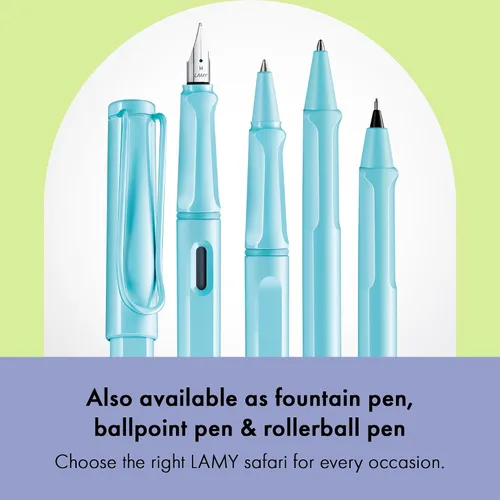 Vista 5 de Lápiz mecánico LAMY safari aquasky con empuñadura ergonómica y cuerpo de plástico ASA robusto - ideal para dibujar y escribir - incluye mina fina