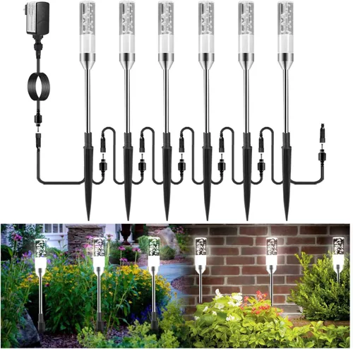 Vista 5 de B-right 3 luces de extensión para luces de camino, extensibles, impermeables, 0.8 W, 95 lúmenes por luz, blanco frío, 6000 K (sin adaptador)