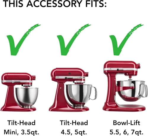 Vista 2 de Accesorio espiral de KitchenAid, Accesorio para hoja, Plateado