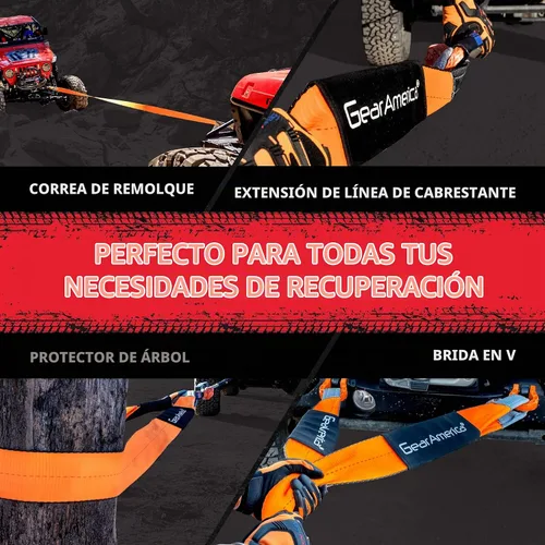 Vista 4 de GearAmerica - Correas de remolque/recuperación 3.1 in x 50