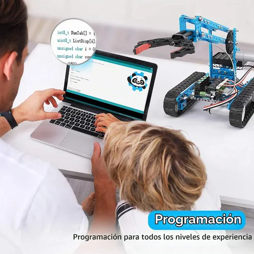 Vista 3 de Makeblock mBot Ultimate Robot Kit, robot de codificación 10 en 1 para educación STEM con controlador Bluetooth inalámbrico