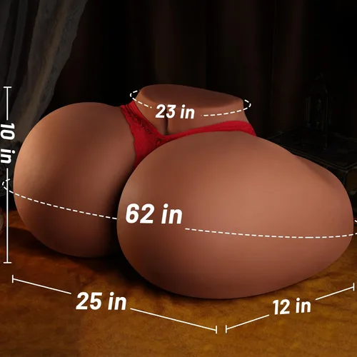 Vista 5 de Muñeca Sexual BBW de 55 Libras Culo Masturbador Masculino, Muñeca Sexual Súper Gorda Femenina Culo de Burbuja Coño Culo Realista con Vagina Más