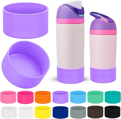 Vista 17 de 2 botas protectoras de silicona compatibles con Owala Kids de 16 onzas y 14 onzas, accesorios para 12 onzas, antideslizantes, resistentes a