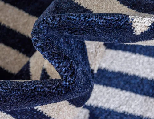Vista 7 de Unique Loom Trellis Collection - Alfombra geométrica moderna azul marino (9 pies x 12 pies)