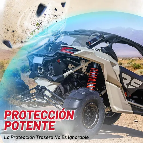 Vista 3 de StarknightMT Parabrisas trasero X3, parabrisas de ventana trasera X3 compatible con Can Am Maverick X3 y X3 Max 2017-2025