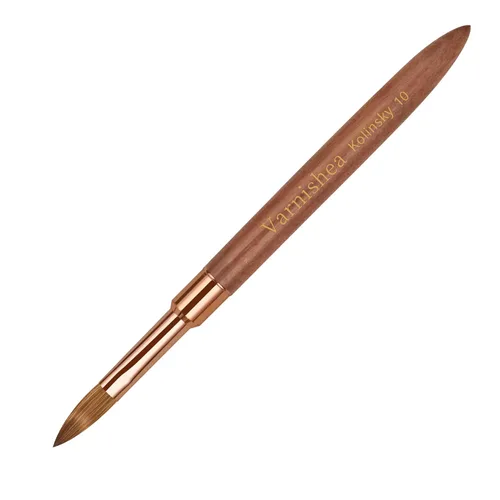Vista 11 de Pure Kolinsky - Cepillo de uñas acrílicas para el cabello, mango de madera maciza, pinceles profesionales de manicura para aplicaciones acrílicas