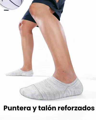 Vista 4 de IDEGG - Calcetines invisibles para hombre de corte bajo, calcetines cortos de tobillo para hombres, calcetines deportivos casuales con agarre A-8