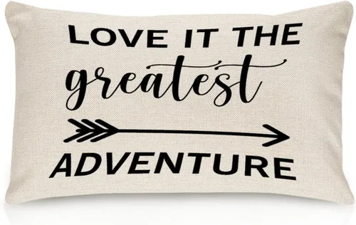 Vista 61 de Better When We are Together - Fundas de almohada lumbar de 12 x 20 pulgadas con citas divertidas de algodón y lino para sofá, decoración de sala