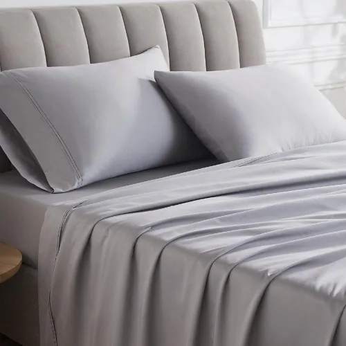 Vista 13 de Linen Closet Juego de sábanas de 1000 hilos de algodón egipcio de 4 piezas, 100% satén de algodón, ropa de cama de lujo con bolsillo profundo de 18