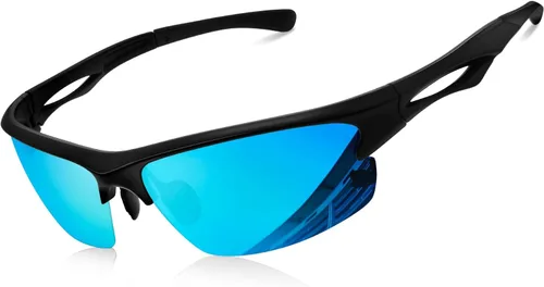 Vista 8 de KANASTAL Sports Sunglasses Men Women Polarized UV400 TR90 Half Frame