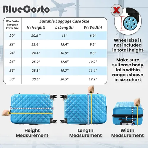 Vista 2 de Funda de equipaje para maleta, protector de equipaje de PVC transparente, accesorio de viaje premium para protección de equipaje, funda universal