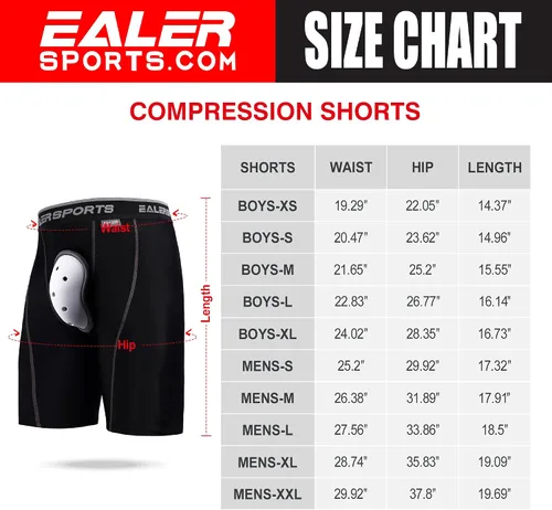 Vista 5 de EALER HCP - Pantalones de compresión de hockey con copa atlética y pestañas para calcetines, hockey para hombres y niños, adultos y jóvenes