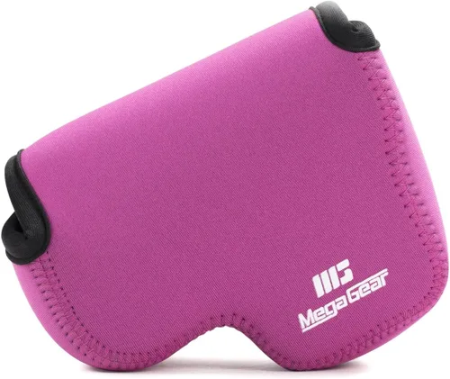 Vista 10 de MegaGear Nikon Coolpix L840 - Funda de neopreno para cámara, con mosquetón, color azul
