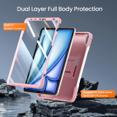 Vista 2 de ZtotopCases Funda para iPad Air de 11 pulgadas (M3/M2-2025/2024), iPad Air 6ª/5ª/4ª generación de 10.9 pulgadas 2022/2020, iPad Pro de 11 pulgadas
