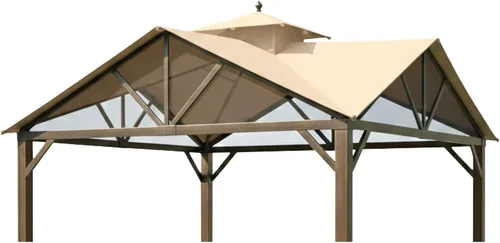 Vista 7 de Garden Winds Cubierta superior de repuesto RipLock 350 reforzada compatible con selección de estilo, techo inclinado de 10 x 10 pies, modelos