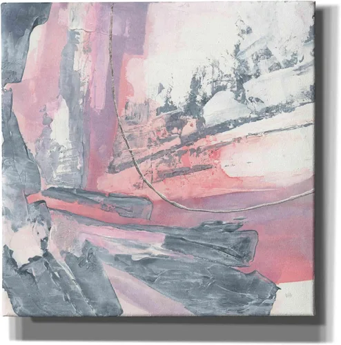 Vista 11 de Epic Graffiti 'Whitewashed Blush I' por Chris Paschke, lienzo de arte de pared Giclée, 12 x 12 pulgadas