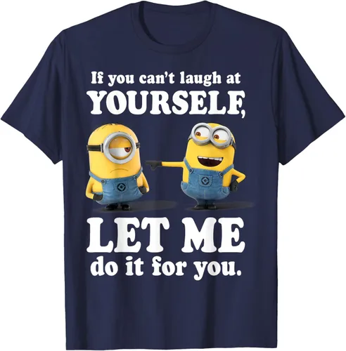 Vista 77 de Camiseta gráfica de Minions de Mi villano favorito: Ríete de ti mismo Negro