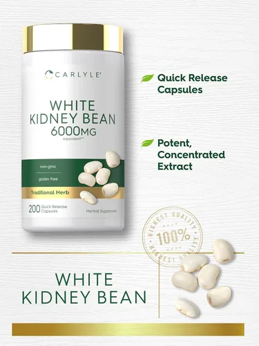 Vista 4 de Carlyle Frijol blanco 200 unidades Extracto sin OMG y sin gluten