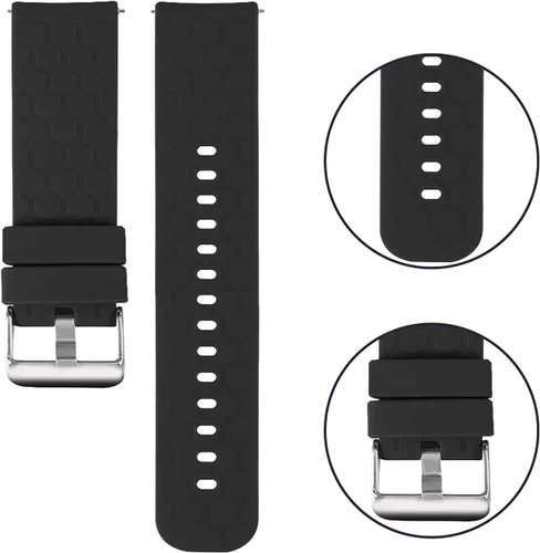 Vista 3 de Pulseras compatibles con Michael Kors Access Sofie/Sofie HR/Runway Smart Watch, correa de reloj de 0.709 in de ancho correas de silicona