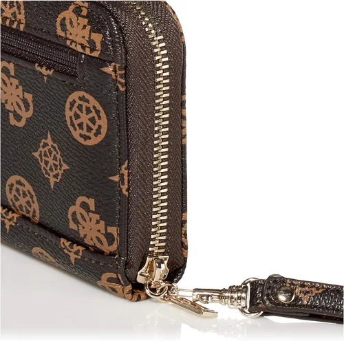 Vista 4 de GUESS Sandrine - Cartera grande con cremallera para mujer