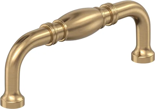Vista 28 de Amerock Granby 3-3/4 pulgadas (96 mm) de centro a centro Bronce champán Tirador de gabinete - paquete de 10 unidades Champagne bronce