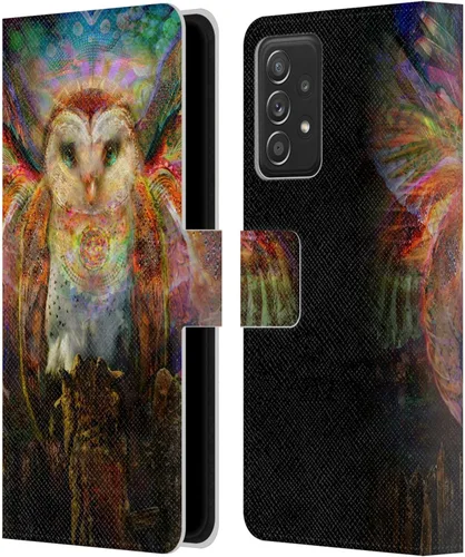 Vista 15 de Head Case Designs Officially Licensed Jumbie Art Alien Visionary Leather Wallet Case Compatible with Samsung Galaxy A53 5G (2022)
