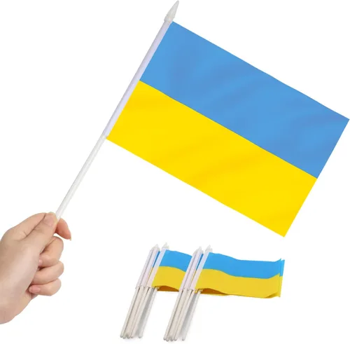 Vista 14 de Anley Mini bandera de Armenia - Paquete de 12 banderas armenias pequeñas en miniatura de mano en barra, resistentes a la decoloración