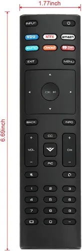 Vista 5 de Reemplazo de control remoto XRT136 para Vizio SmartCast TV D24f-F1 D32f-F1 D43f-F1 D43f-F1 D50f-F1 E43-E2 E48u-D0 E50-E1 E50-E3 E50u-D2 E50x-E1