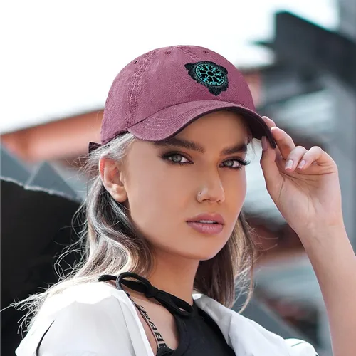 Vista 5 de Viking Helm of Awe, gorras de béisbol ajustables, diseño de mito nórdico Aegishjalmr con impresión 3D, casquette casual para deportes al aire libre