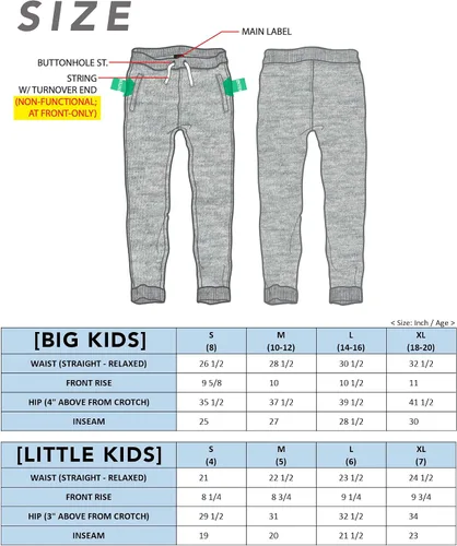 Vista 6 de Southpole - Pantalones deportivos con forro de vellón para niños