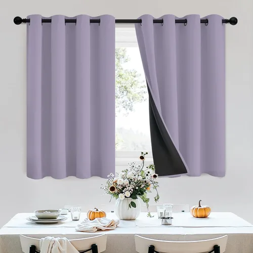 Vista 136 de SimpleHome - Cortinas opacas 100% para recámara, cortinas de ventana con ojales beige, con aislamiento térmico, cortinas de oscurecimiento