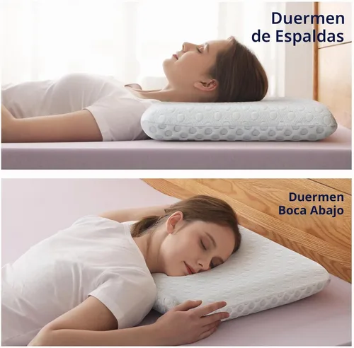 Vista 3 de Hcore Almohada ultra fina de 2.25 pulgadas para dormir boca abajo, almohada delgada para dormir de lado y espalda, almohadas de espuma viscoelástica