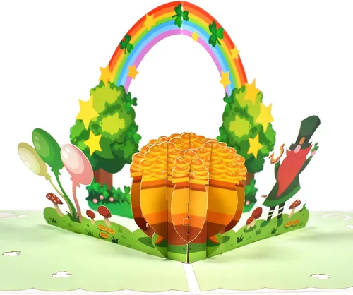 Vista 9 de GREETING ART Paquete de 2 tarjetas del día de San Patricio para inspiración, tarjetas de agradecimiento a los empleados, tarjeta de feliz día de San