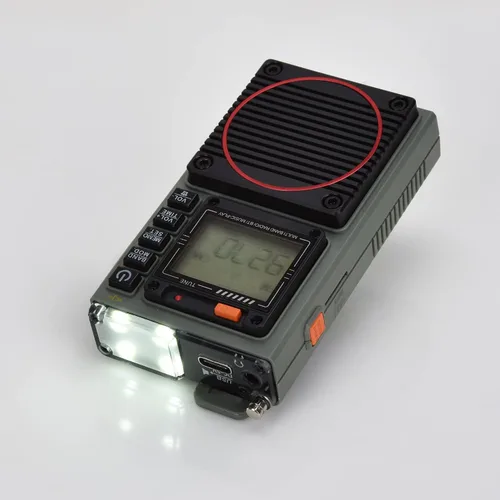 Vista 5 de Radio, control de aplicación Bluetooth altavoz compatible con tarjeta microSD, receptor AM/FM/VHF/onda corta/WB con alertas NOAA y antena de cable