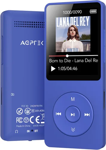 Vista 16 de Reproductor MP3 AGPTEK A02 con Bluetooth 5.3, reproductor de música portátil con pantalla de 1.8 pulgadas, bocina, radio FM, grabadora de voz, Negro